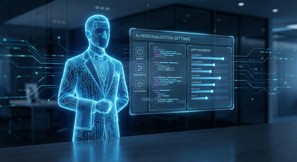 Custom Instructions（カスタム指示）を設定することで、自分専用の優秀なAI秘書が常駐し、常に好みの回答をしてくれるイメージ