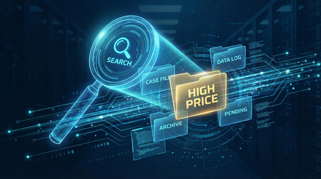 膨大な案件の中から高単価案件を効率よく検索・発見するイメージ