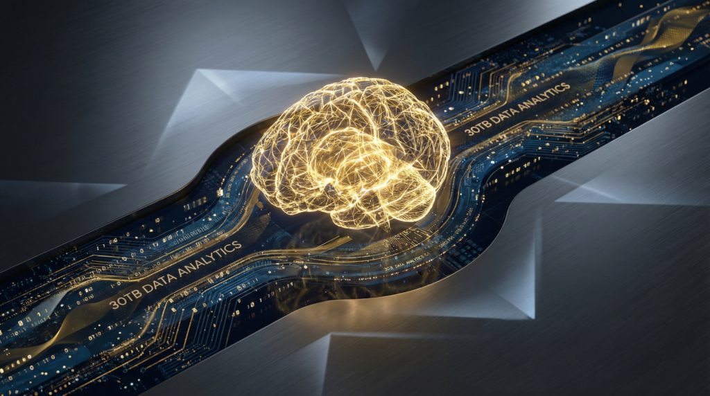 Google AI Ultraの高度な推論機能と大容量ストレージを表すイメージ